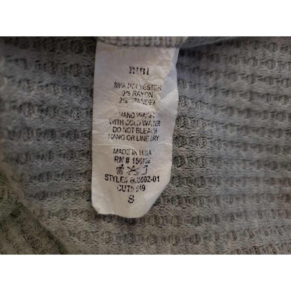 Bibi‎ Knit Cardigan Tunic Boho Gray Pockets Duster Minimalist Comfy Cottage Sz S - Picture 6 of 10
